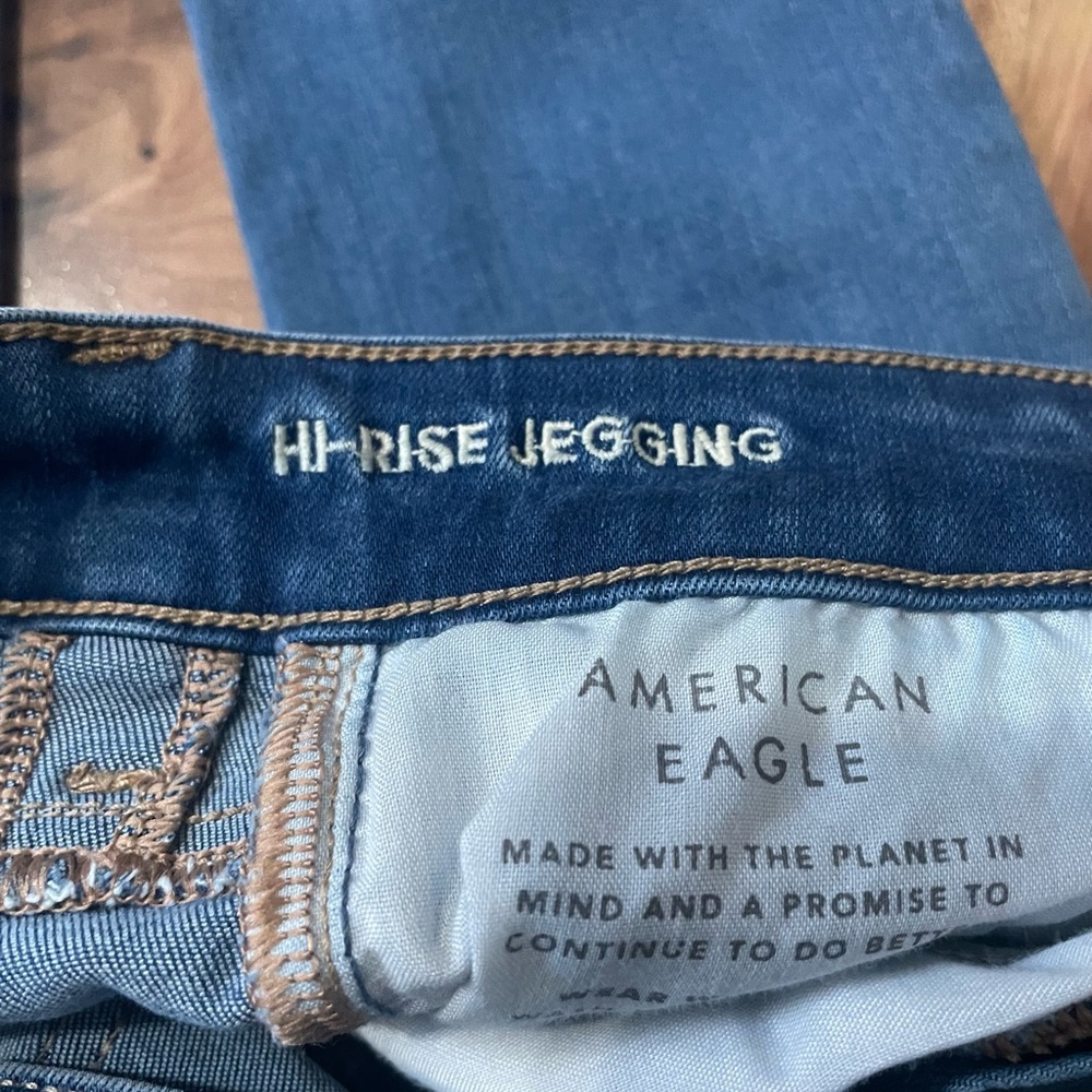 American Eagle High Rise Jeggings Sz 2 - Picture 5 of 6